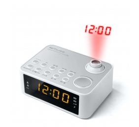 Muse | M-178PW | White | Clock radio