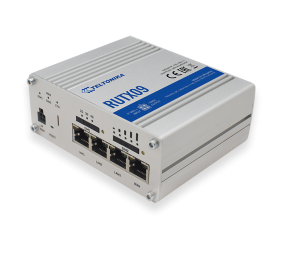 Rugged Industrial LTE-A Cat6 Router | RUTX09 | No Wi-Fi | 10/100/1000 Mbit/s | Ethernet LAN (RJ-45) ports 4 | Mesh Support No | MU-MiMO No | 2G/3G/4G