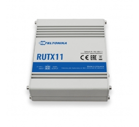 Industrial Router 4G LTE Cat6 DualSIM | RUTX11 | 802.11ac | 867 Mbit/s | 10/100/1000 Mbit/s | Ethernet LAN (RJ-45) ports 4 | Mesh Support No | MU-MiMO Yes | 4G | Antenna type 2xSMA for LTE, 2xRP-SMA for WiFi, 1xRP-SMA for Bluetooth, 1xSMA for GNSS | 1 | 2