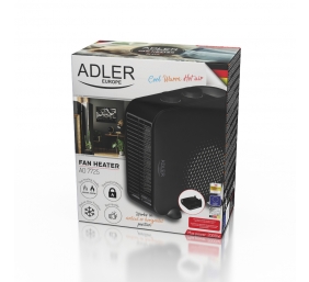 Adler | Heater | AD 7725b | Fan heater | 2000 W | Number of power levels 2 | Black