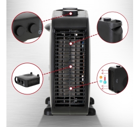 Adler | Heater | AD 7725b | Fan heater | 2000 W | Number of power levels 2 | Black