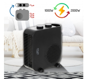 Adler | Heater | AD 7725b | Fan heater | 2000 W | Number of power levels 2 | Black