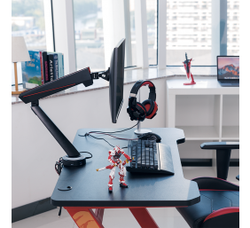 Logilink | Desk Mount | Tilt, swivel, level adjustment, rotate | 17-32 " | Maximum weight (capacity) 8 kg | Black/Red