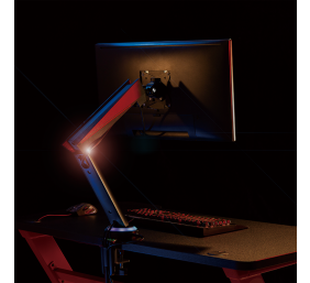Logilink | Desk Mount | Tilt, swivel, level adjustment, rotate | 17-32 " | Maximum weight (capacity) 8 kg | Black/Red