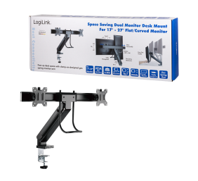 LOGILINK Dual monitor mount 17–27inch