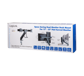 LOGILINK Dual monitor mount 17–27inch