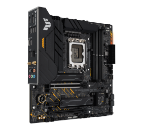 Asus TUF GAMING B660M-PLUS WIFI Processor family Intel Processor socket  LGA1700 DDR5 DIMM Memory slots 4 Supported hard disk drive interfaces 	SATA, M.2 Number of SATA connectors 4 Chipset B660  mATX
