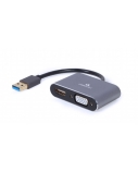 Cablexpert USB display adapter | A-USB3-HDMIVGA-01 | 0.15 m | USB 3.0 Type-A