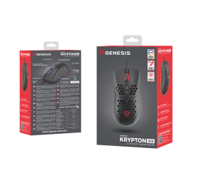 Genesis | Gaming Mouse | Krypton 555 | Wired | Optical | Gaming Mouse | USB 2.0 | Black | Yes