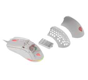 Genesis | Ultralight Gaming Mouse | Krypton 750 | Wired | Optical | Gaming Mouse | USB 2.0 | White | Yes