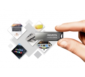 ADATA FlashDrive UV250 16GB  Metal Black USB 2.0 Flash Drive, Retail | ADATA