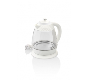 ETA | Crystal Kettle | ETA315490010 | Electric | 2200 W | 1.7 L | Glass | 360° rotational base | Glass/White