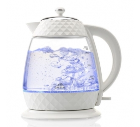 ETA | Crystal Kettle | ETA315490010 | Electric | 2200 W | 1.7 L | Glass | 360° rotational base | Glass/White