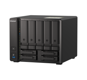 QNAP | 9-Bay QuTS hero NAS | TS-H973AX-8G | Up to 9 HDD/SSD Hot-Swap | AMD Ryzen | Ryzen V1500B Quad-Core | Processor frequency 2.2 GHz | 8 GB | DDR4