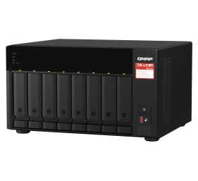 QNAP | 8-Bay QTS and QuTS hero NAS | TS-873A-8G | Up to 8 HDD/SSD Hot-Swap | AMD Ryzen | Ryzen V1500B Quad-Core | Processor frequency 2.2 GHz | 8 GB | DDR4