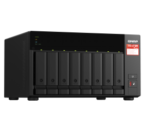 QNAP | 8-Bay QTS and QuTS hero NAS | TS-873A-8G | Up to 8 HDD/SSD Hot-Swap | AMD Ryzen | Ryzen V1500B Quad-Core | Processor frequency 2.2 GHz | 8 GB | DDR4