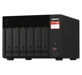 QNAP | 6-Bay QTS and QuTS hero NAS | TS-673A-8G | Up to 6 HDD/SSD Hot-Swap | AMD Ryzen | Ryzen V1500B Quad-Core | Processor frequency 2.2 GHz | 8 GB | DDR4