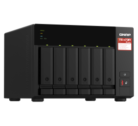 QNAP | 6-Bay QTS and QuTS hero NAS | TS-673A-8G | Up to 6 HDD/SSD Hot-Swap | AMD Ryzen | Ryzen V1500B Quad-Core | Processor frequency 2.2 GHz | 8 GB | DDR4