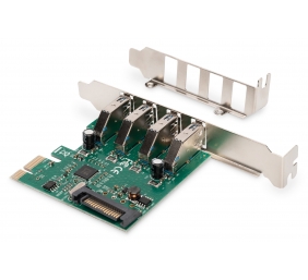 Digitus | USB 3.0, 4 Port, PCI Express Add-On card 4 Ports A/F External, VL805 chipset | DS-30221-1