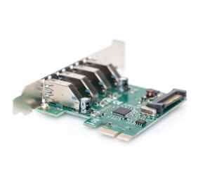 Digitus | USB 3.0, 4 Port, PCI Express Add-On card 4 Ports A/F External, VL805 chipset | DS-30221-1
