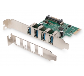 Digitus | USB 3.0, 4 Port, PCI Express Add-On card 4 Ports A/F External, VL805 chipset | DS-30221-1