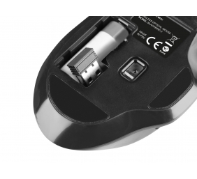 Natec Mouse, BlackBird 2, Silent, Wireless, 1600 DPI, Optical, Black | Natec | Mouse | Optical | Wireless | Black/Gray | BlackBird 2
