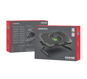 Genesis | Laptop Cooling Pad | OXID 850 | Black