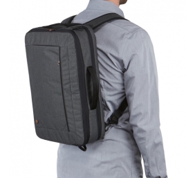 Case Logic | Era Hybrid Briefcase | Fits up to size 15.6 " | Messenger - Briefcase/Backpack | Obsidian | Shoulder strap