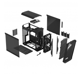 Fractal Design | Torrent Compact TG Dark Tint | Side window | Black | ATX