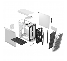 Fractal Design | Torrent Compact TG Clear Tint | Side window | White | ATX