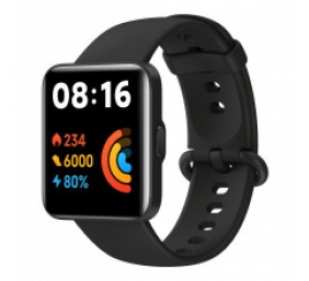 Xiaomi Redmi Watch 2 Lite GL 1.55", Smart watch, GPS (satellite), TFT, Touchscreen, Heart rate monitor, Waterproof, Bluetooth, Black