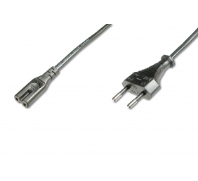 Digitus | Power Cord, Euro - C7 M/F, H03VVH2-F 0.75qmm | AK-440104-018-S