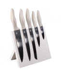 Stoneline Knife Block Natural Line 21197  Folding stand, 5 pc(s), Dishwasher proof, 9/12.5/20.1/20.2 cm
