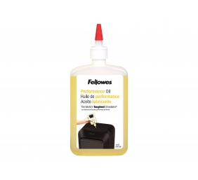 Fellowes | Shredder Oil 355 ml | For use with all Fellowes cross-cut and micro-cut shredders. Oil shredder each time wastebasket is emptied or a minimum of twice a month. Plastic squeeze bottle with extended nozzle ensures complete coverage