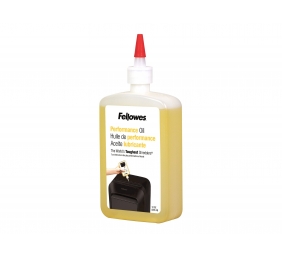 Fellowes | Shredder Oil 355 ml | For use with all Fellowes cross-cut and micro-cut shredders. Oil shredder each time wastebasket is emptied or a minimum of twice a month. Plastic squeeze bottle with extended nozzle ensures complete coverage
