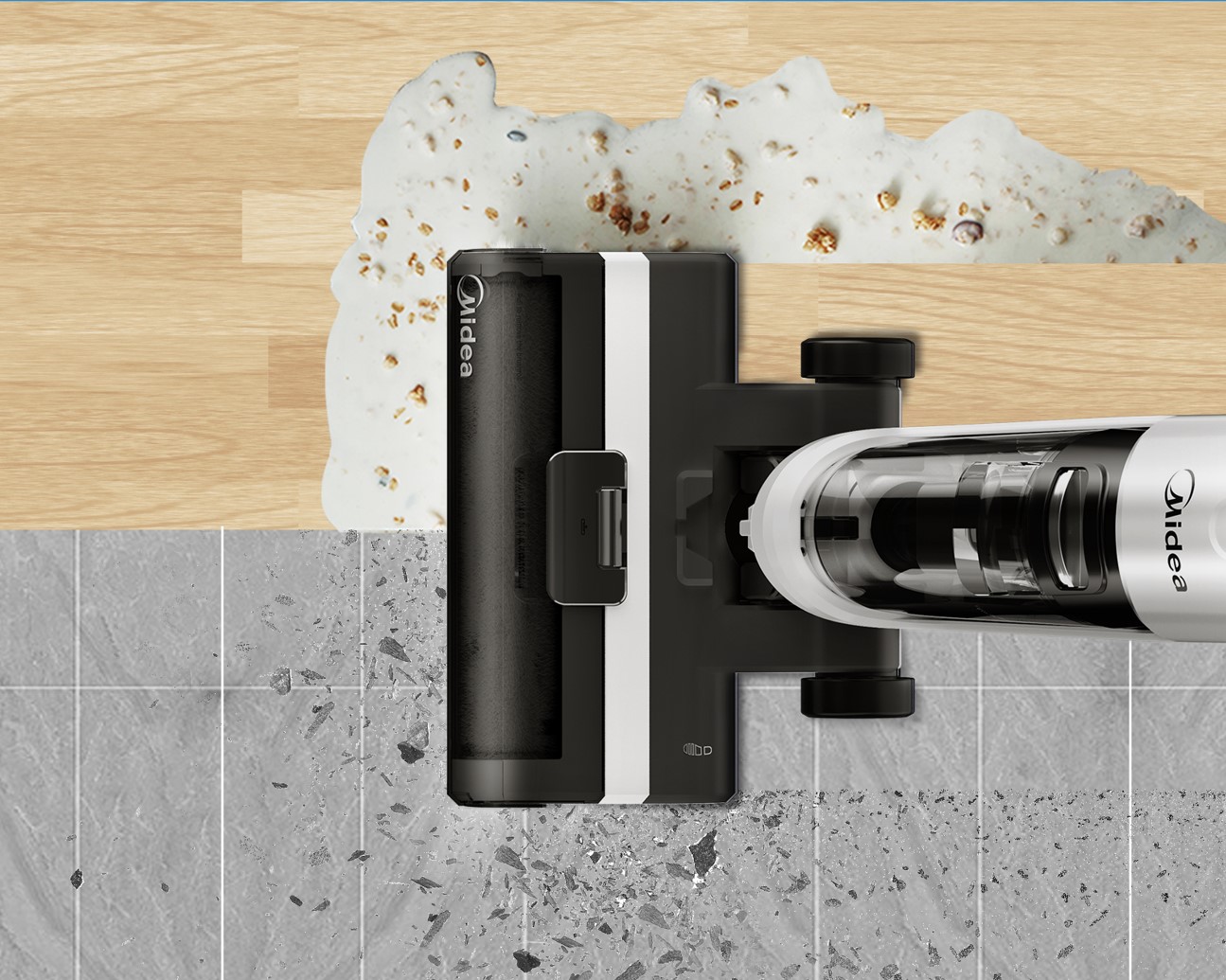 Midea Cordless Vacuum Cleaner | MWD-X6 | Handstick 3in1 | Washing function | 120 W | 21.6 V | Operating time (max) 40 min | White/Black | Warranty 24 month(s)