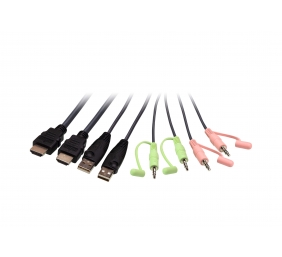 Aten | 2-Port USB 4K HDMI Cable KVM Switch with Remote Port Selector | CS22H-AT