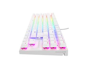 Genesis | THOR 303 TKL | White | Gaming keyboard | Wired | RGB LED light | US | 1.8 m | Brown Switch
