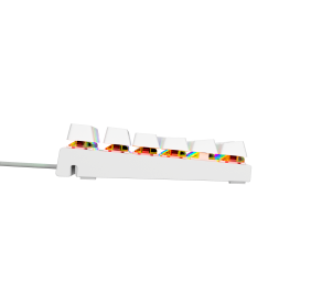 Genesis | THOR 303 TKL | White | Gaming keyboard | Wired | RGB LED light | US | 1.8 m | Brown Switch
