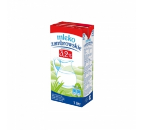 Pienas ZAMBROWSKIE, 3,2%, UAT, 1 l x 12 vnt.