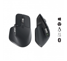 Logitech MX MASTER 3S Belaidė pelė, Graphite