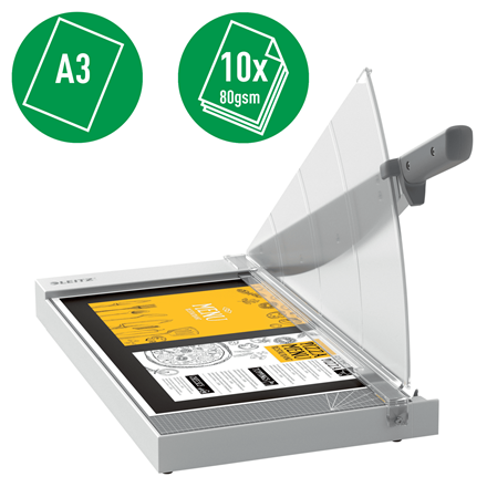 Pjaustyklė-giljotina Leitz Precision Home Office Paper Cutter A3, 10 lapų