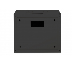 Digitus | Wall Mounting Cabinet | DN-19 09-U-SW | Black | IP protection class: IP20; Front door: Glass door, single opening; Cabinet type: Wall mounting cabinet; Equipment mounting depth min.-max.: 305-370 mm; Load capacity: 100 kg