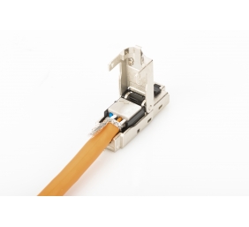 CAT 6A Field Termination Plug, STP with dust cap, Bend relief | DN-93631