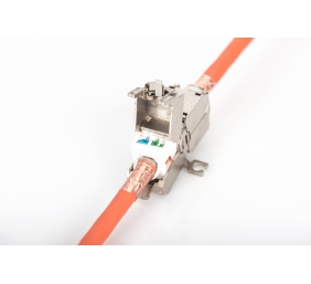 DN-93909 | Field Termination Coupler CAT 6A, 500 MHz for AWG 22-26, fully shielded, keyst. design, 26x35x80