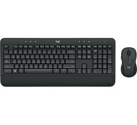 Belaidė klaviatūra ir pelė Logitech Advance Wireless MK545, klaviatūros išdėstymas US, Juoda