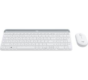 Klaviatūra belaidė Logitech Slim Wireless MK470, Balta