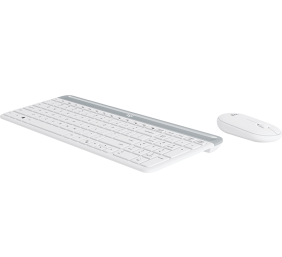 Klaviatūra belaidė Logitech Slim Wireless MK470, Balta