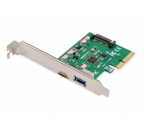 Digitus | PCIe card, USB-C 3.1 Gen 2, 10Gpbs, USB-A 3.1 | DS-30225