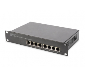 Digitus 10" Network Set, 6U cabinet, shelf, PDU, 8-port switch, CAT 6 patch panel, Grey | Digitus | Network Set | DN-10-SET-1